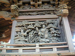 大和田の時平神社の彫り物の写真